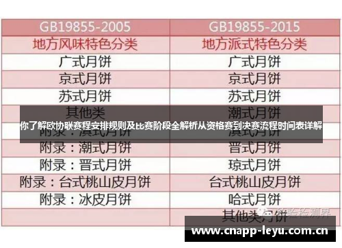 你了解欧协联赛程安排规则及比赛阶段全解析从资格赛到决赛流程时间表详解